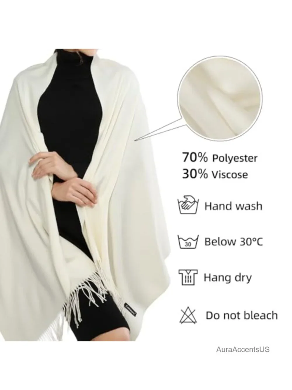 Women's Pashmina Shawl Wrap for Evening Dress Bridesmaid Wedding Winter Warm